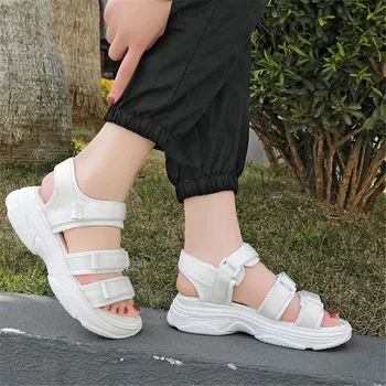 

KARINLUNA INS hot fashion 2020 Leisure white black comfortable sole casual shoes sneakers summer sandals women