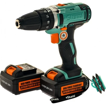 

Drill-screwdriver Sturm! Cd3220li, 2AH, with two batteries