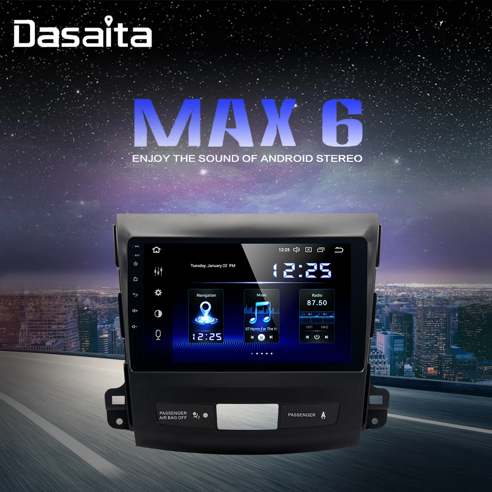 Автомобильный 1 Din TDA7850 Android 10 0 для Mitsubishi Outlander 2008 2009 2010 2011 DSP 4G RAM Автомобильная