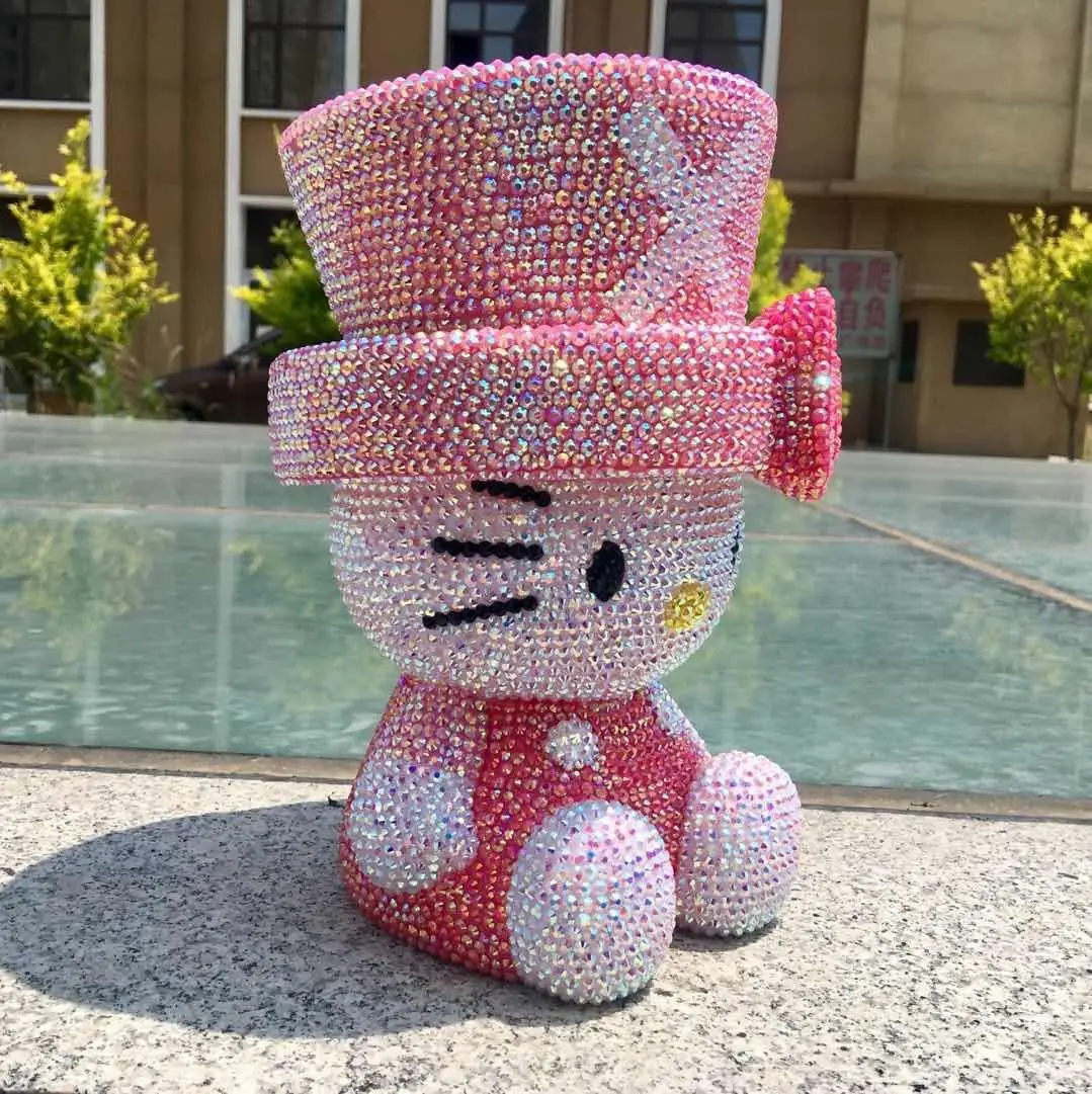 Tony Chopper Kitty Копилка Ручной Работы Стразы депозит коробка детский Банк сбережений денег дети монета банк Helloo Kitty домашний декор