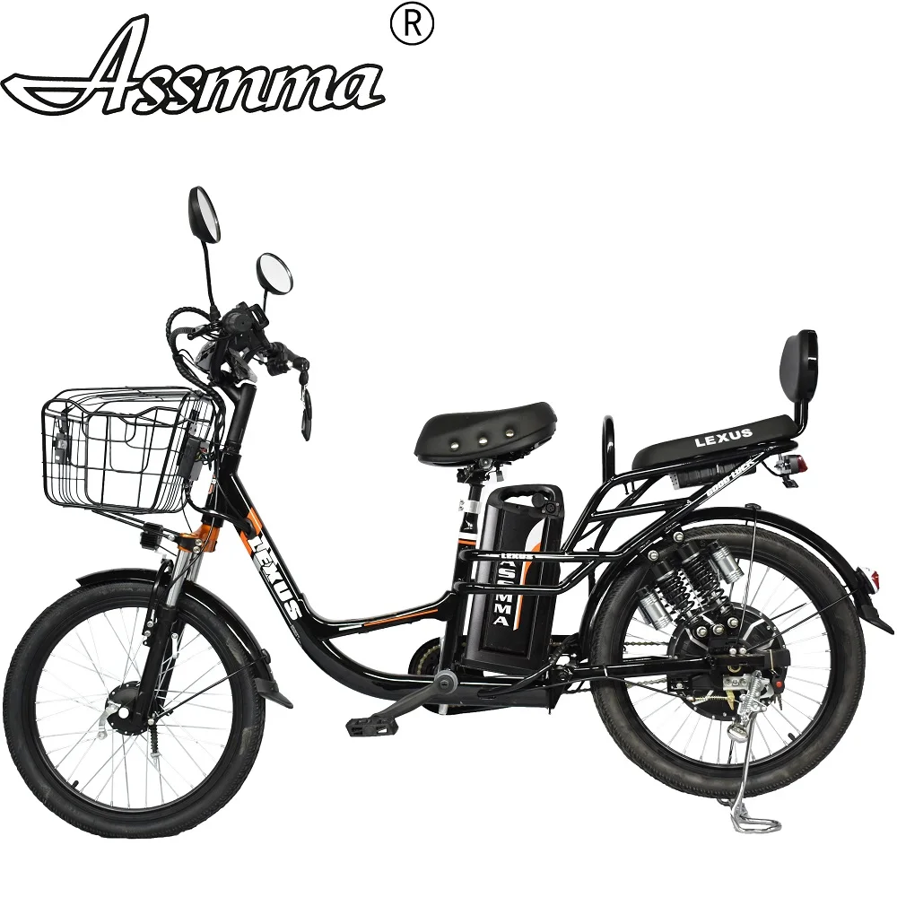Педаль электрического велосипеда езда или электрическая мощность практический режим транспортировки 2" 48 В 20AH литиевая батарея 400 Вт бесщеточный мотор - Цвет: Черный