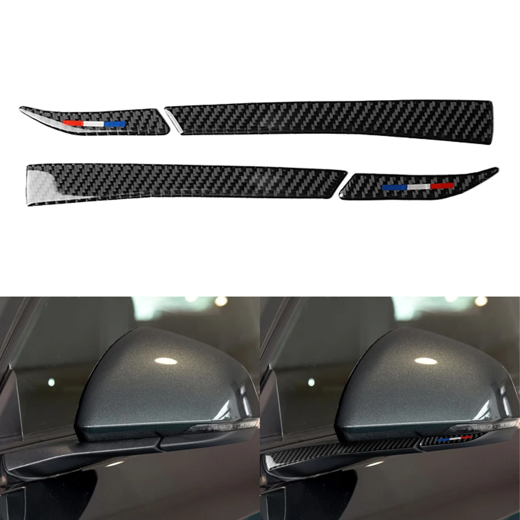 2 шт. боковое зеркало отделка наклейка из углеродного волокна заднего вида для Ford