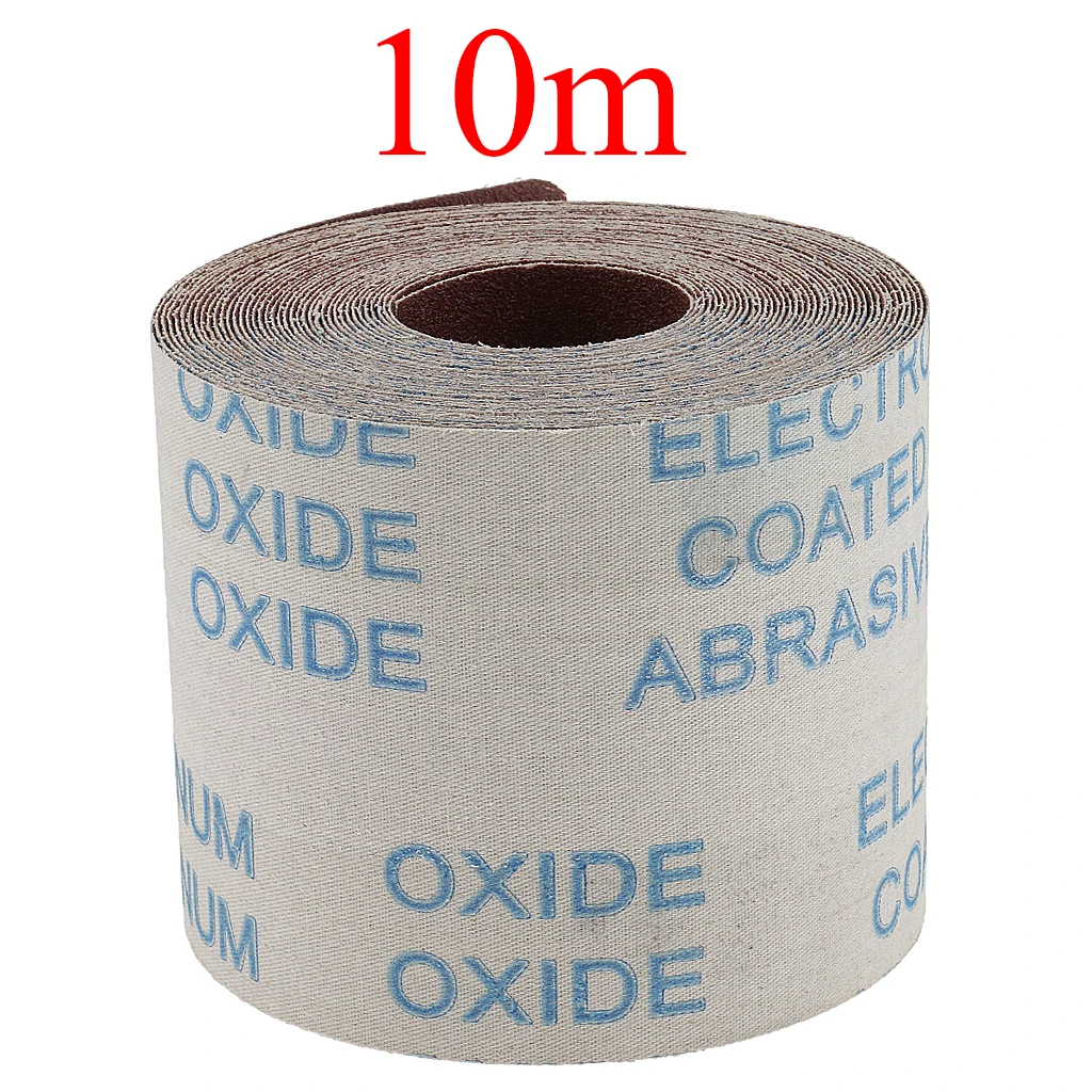 10 Meters Emery Cloth Sandpaper 120 Grit Abrasive Cloth Rolls for Sanding Wood Furniture Finishing