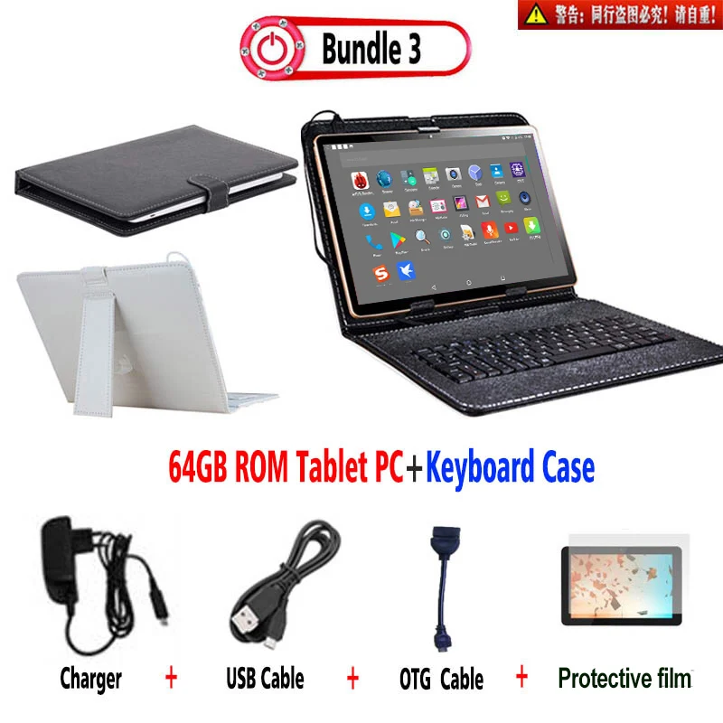 64G ROM Add Keyboard Распродажа 1920*1200 ips 10 дюймов планшетный ПК 4 Гб ОЗУ 64 Гб 128 Гб ПЗУ MT6797 Android 8,0 OS 5.0MP 3g 4G LTE FDD планшет 10,1" - Комплект: 64G ROM Add Keyboard