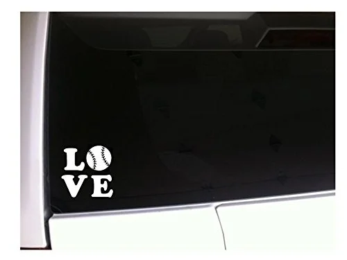 Love Baseball 6&quot Vinyl Sticker Decal *A5 Sports Athlete Mom Family Heart Symbol Cleats Diamond Glove Bat Fan Player Uniform Bag | Игрушки