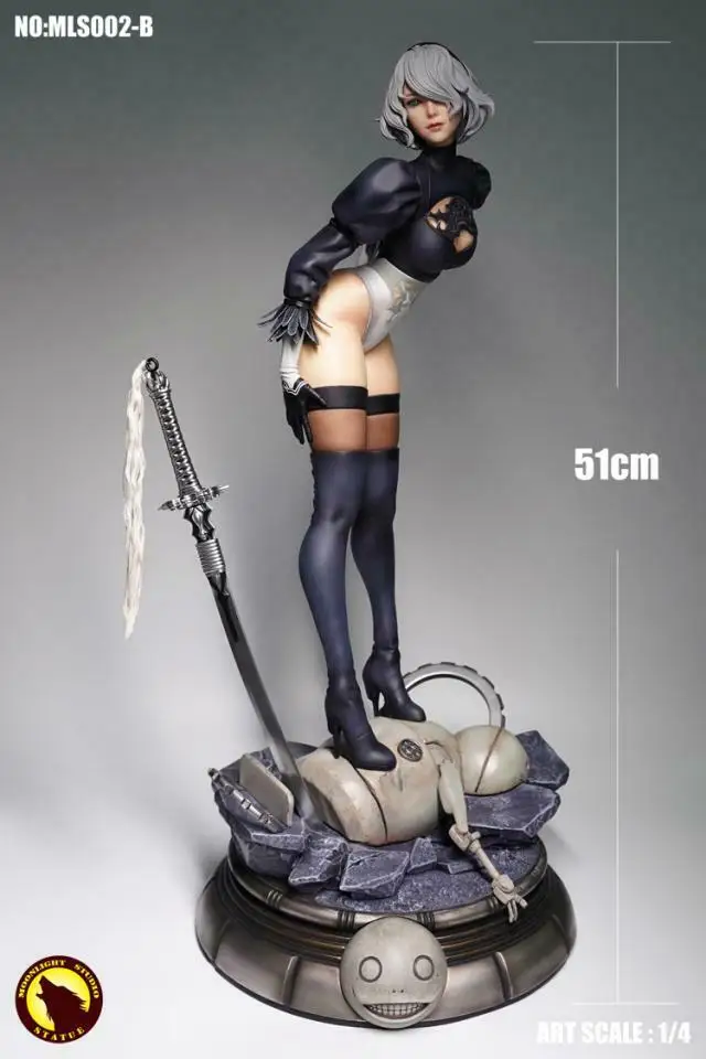 151 см 1/4 MLS002 2B Съемная юбка Фигурка Статуя лунный свет студия NieR Automata jorha модель