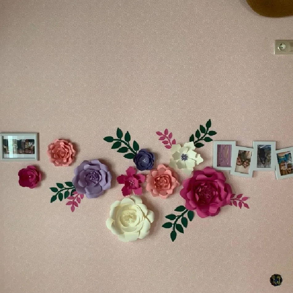 DIY гигантские бумажные цветы розы свадебные Флорес искусственные Флер искусственные вечерние фоны декор для детской комнаты День рождения дома