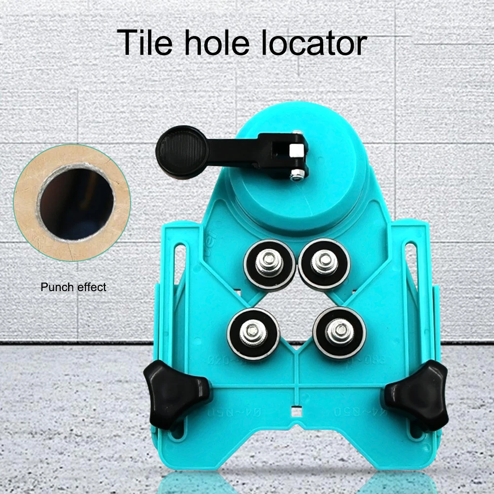 

Tile Punch Locator Glass Marble Punch Holder Rubber Suction Cup Fixer Multi-Function Adjustable Hole Positioning Tool
