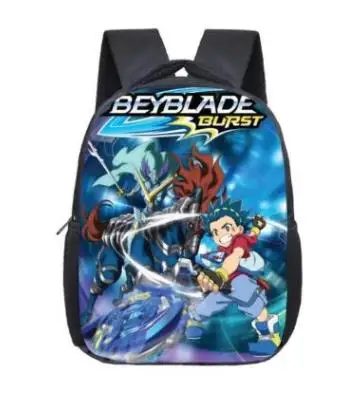 12 дюймов Аниме Beyblade Burst рюкзаки для детей Студенческая книга рюкзак повседневный рюкзак Мультфильм Mochila школьные подарки - Цвет: Picture color
