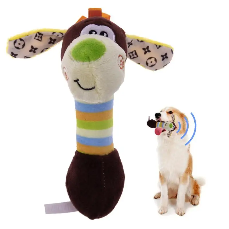 1 ANSINPARK домашние плюшевые игрушки для собак милые игрушки для собак жевательные игрушки животные будет собака кошка щенок игрушка Зут Утка Олень собака жевательный писк q666 - Цвет: 1
