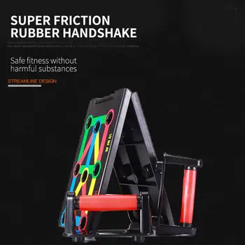

9 in 1 System Body Building Fitness ABS Engineering Plastic Pushup Bars Pair Stands Gym Push Up Board Sponge Trainer Hand Grip