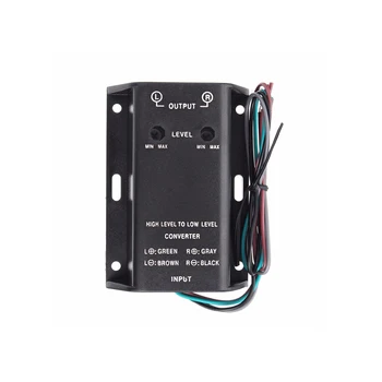 

Easy Install Amplifier Output Stereo Tweeters Stable Signal HIGH TO LOW Car Mounted Channel Separation Audio Converter Universal