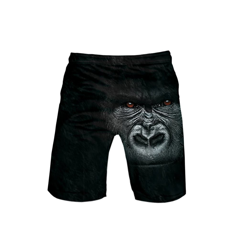 3D Cool Gorilla орангутанг обезьяна летние мужские пляжные шорты Новое поступление модное движение Досуг Стиль Прохладные летние брюки