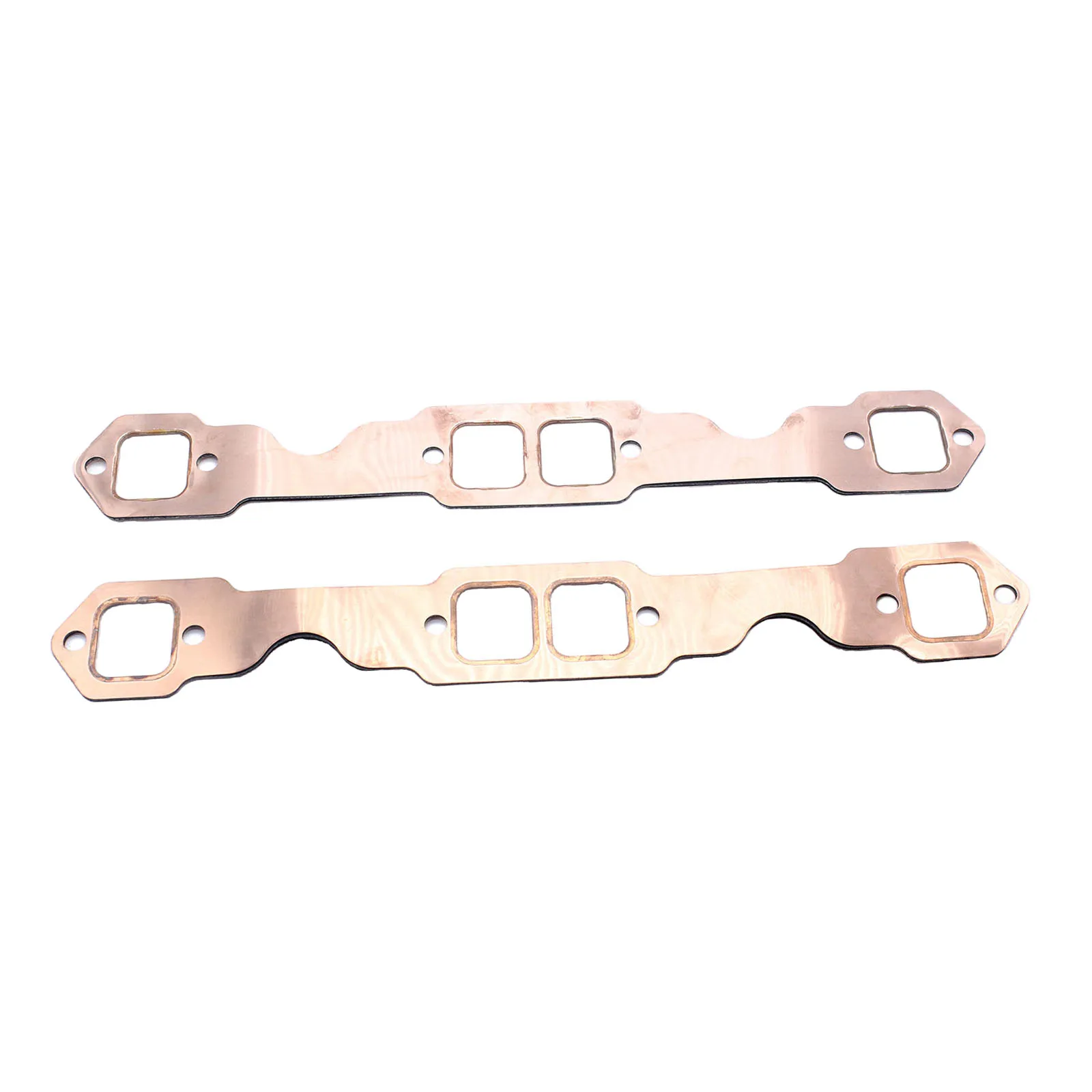 2.5inch Copper Header Exhaust Collector Gaskets Reusable Compatible With Sbc Bbc 302 350 454 2pcs
