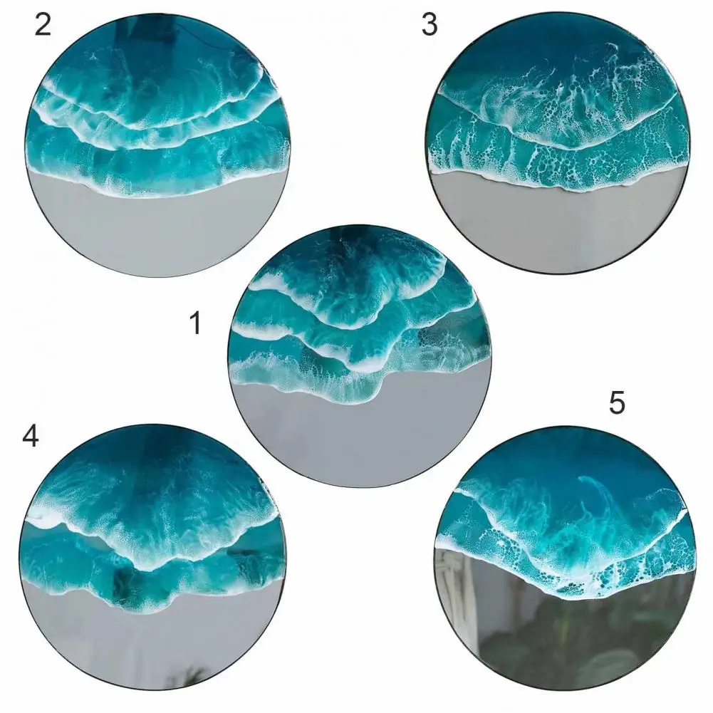 Nordic Ocean Coastal Beach Landscape Wall Art Sea Wave Wall Decoration Pendant TV Background Wall Decoration Pendant Home Decor 5