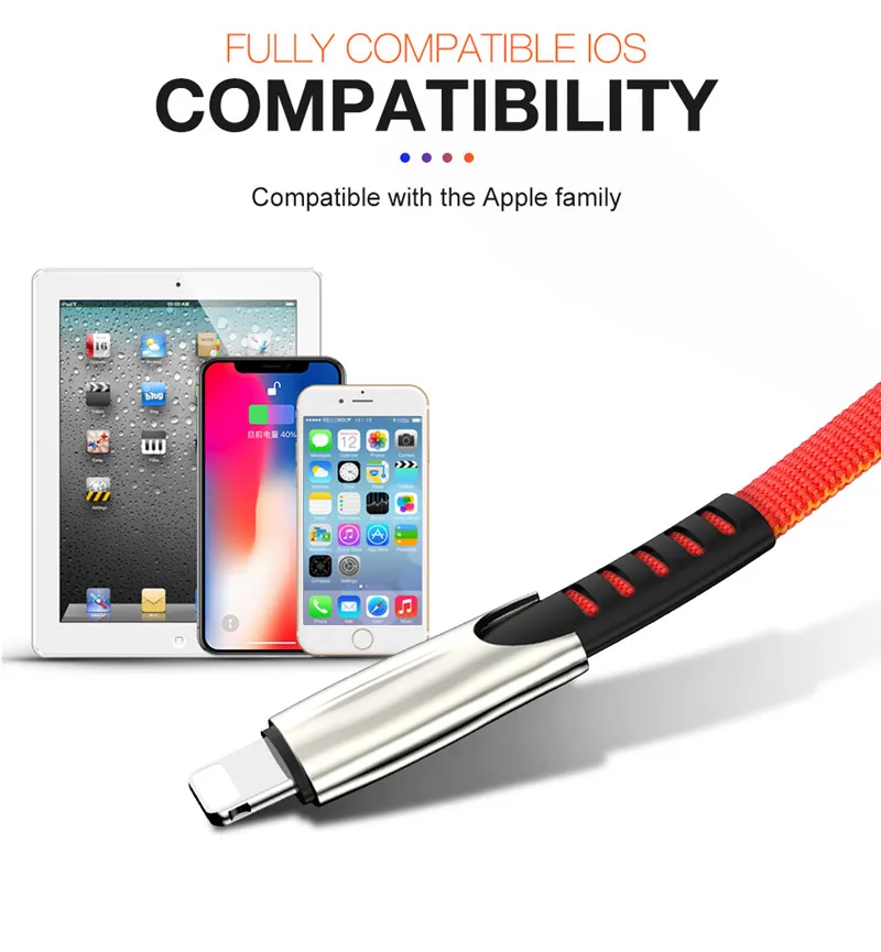 1 2 3 м Зарядное устройство USB кабель для передачи данных для iphone X XR 10 XS Max 7 8 6 S 6 S Plus провод для быстрого заряда шнур происхождения мобильного телефона длинный короткий