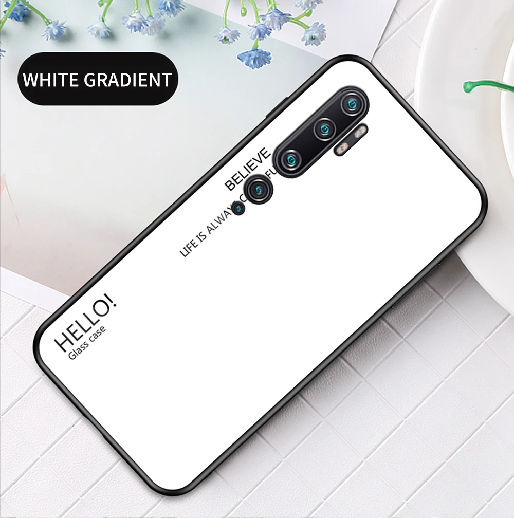 Для Xiaomi mi 9 Pro 5G CC9 Pro mi Note 10 Pro Чехол из закаленного стекла с градиентом чехол для Xiao mi Red mi Note 8T чехол