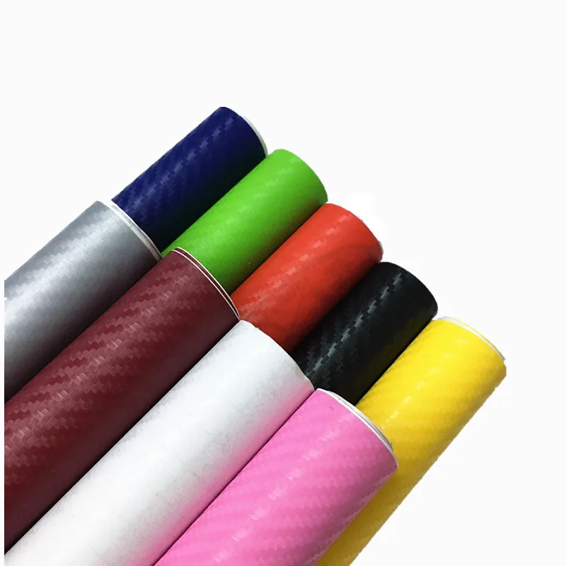 50cmx200cm 3D Carbon Fiber Vinyl Car Wrap Sheet Roll Film Car stickers and Decals Motorcycle Car Styling Accessories Automobiles