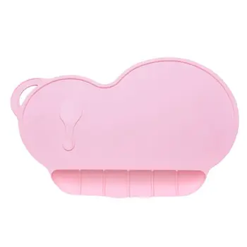 

Baby Silicon Plate Sucker Slip-resistant One Piece Silicone Placemat Table Mat