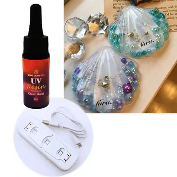 

Clear UV Resin 3W Lamp Dryer Jewelry Tools Solar Cure Sunlight Resin Hard Type