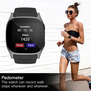

T8M Bluetooth Heart Rate Blood Pressure Alarm Smart Wrist Watch for iOS Android