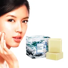 Новое глубокое очищение морская соль мыло для рук Уход за кожей лица удаление черных точек клещей усадка пор удаление вкуса мыло для рук