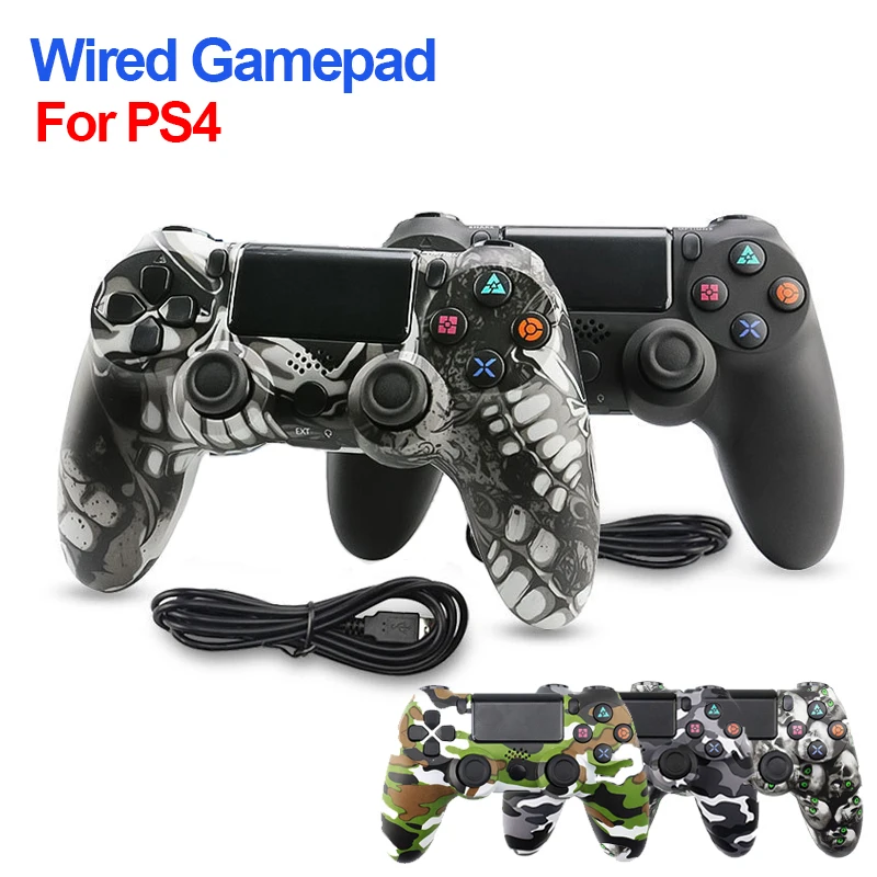 Геймпад проводной для PS4 USB-контроллер с вибрацией подходит консолей Mando игровых