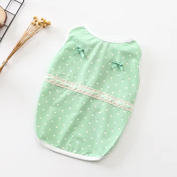 

Pet Clothes Summer New Cotton Stretch Cold Feeling Cotton Pet Clothing Teddy Dog Casual Vest Embroidered Clothing Various Sizes