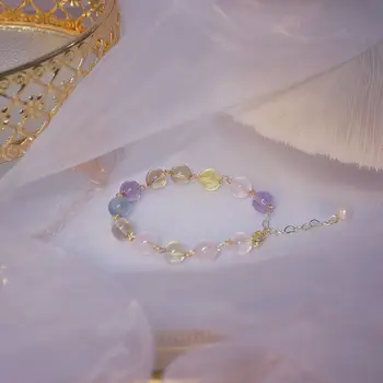 

Japanese&Korea Fashion Brand Jewelry Cute Stone Charm Bracelets Bangles Multi-color Bracelets for Women Gift