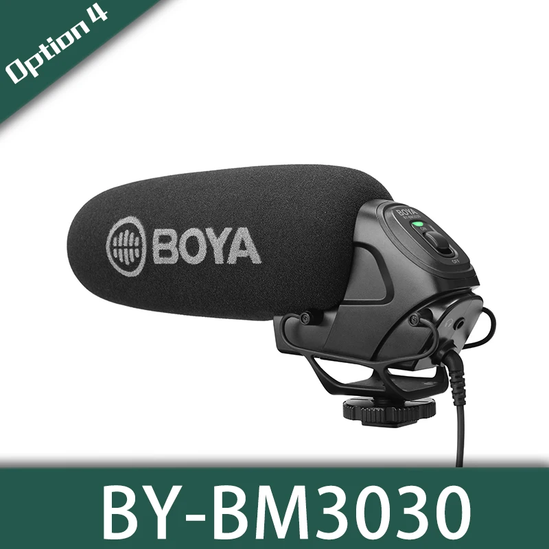 BOYA BY-MM1 BY-BM2021 BY-BM3011 BY-BM3030 BY-BM3031 BY-BM3032 микрофон Камера видео Mic для цифровой зеркальной камеры Canon Nikon sony DSLR камера видеокамера - Цвет: BY-BM3030
