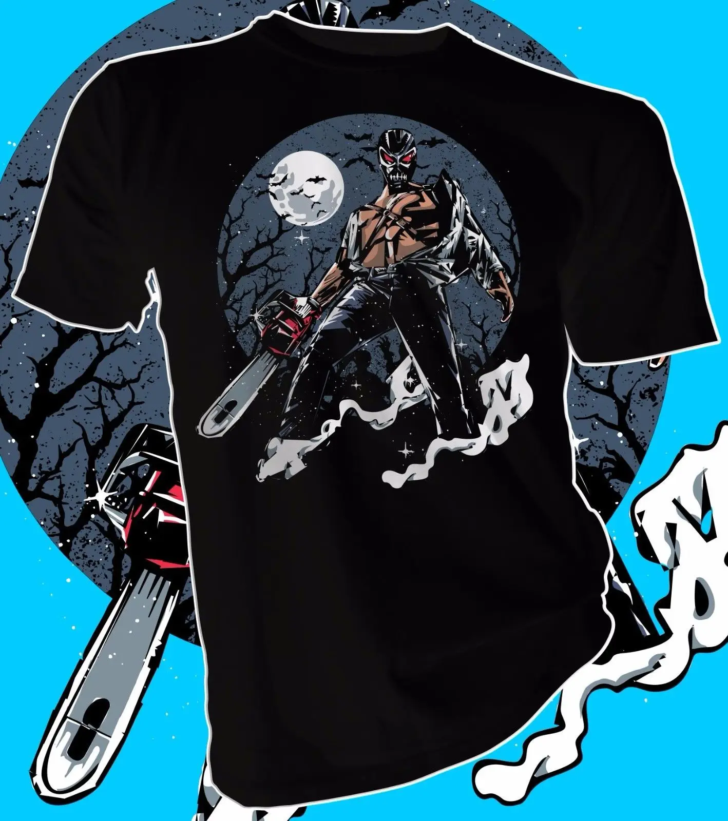 Brand T-Shirt Men 2019 Fashion Chain Saw Maniac Halloween Adult Unisex &amp Female Print Tees Short Sleeve O-Neck |