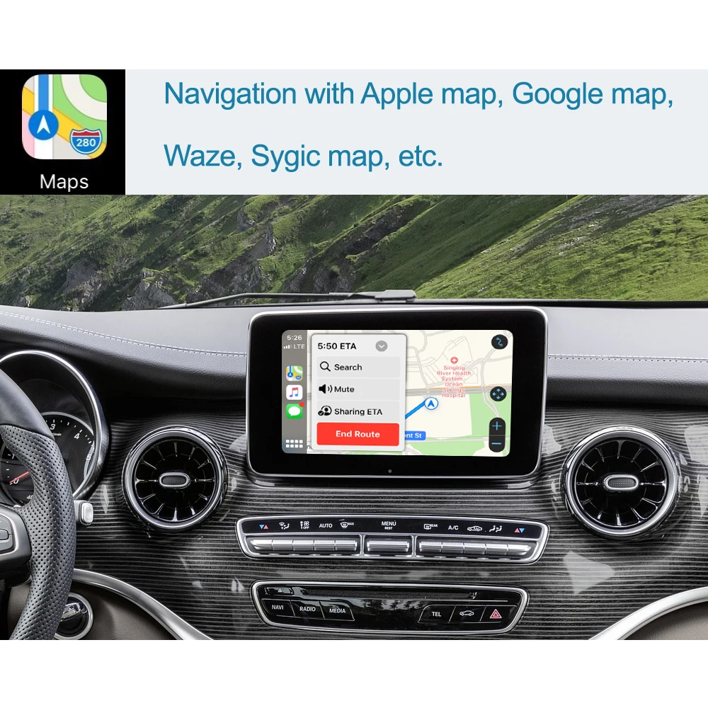 Wireless Carplay For Mercedes Benz V Class W447 2014 2018 Vito Viano With Android Auto Mirror Link Airplay Car Play Functions Car Multimedia Player Aliexpress