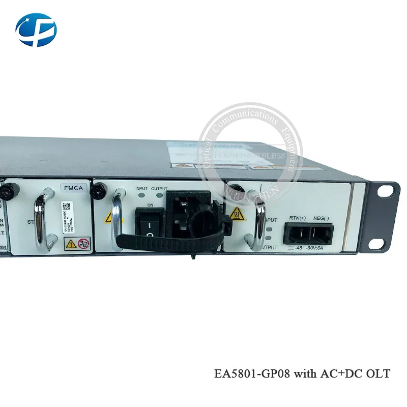 Лидер продаж компактная двойная мощность Hua wei OLT EA5801 GP08 10G GPON XG PON FTTH 1U в форме