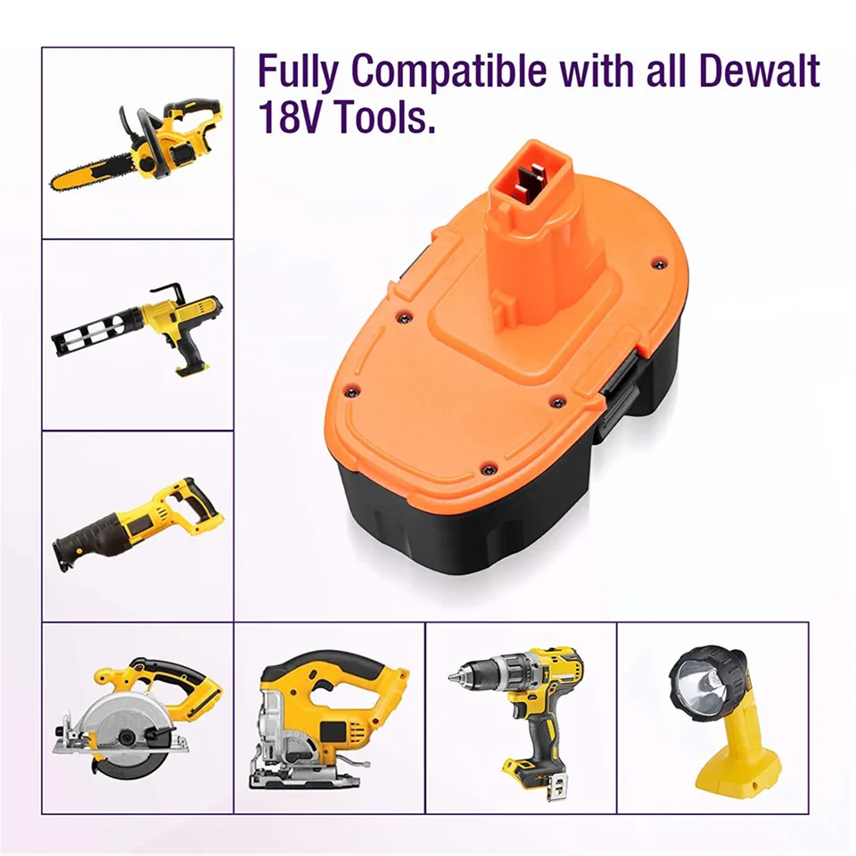 Ni-MH 3.8Ah 18V DC9098 DC9096 Replacement Battery for Dewalt XRP DC9096  DC9099 DC9098 DW9099 DW9098 Cordless Power Tool - AliExpress