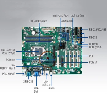 

AIMB-706G2-00A1E Industrial motherboard ATX motherboard supports 8 generation CPU dual network port 6 serial port 5PCI