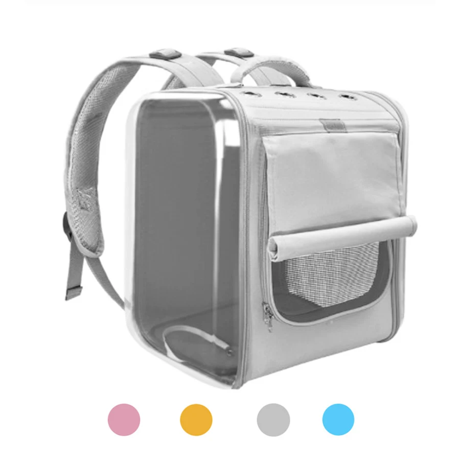 

Pet Cat Dog Bags Backpack Portable Carrier Open Window Rollerblind Comfortable Portable Carrying Cage Breathable Foldable Travel