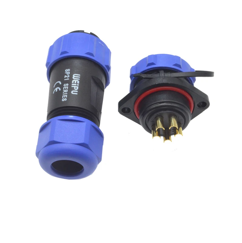 Фланцевый соединитель SP2110/P * SP2113/S *|4 pin cable connector|cable 4 pincap connector |