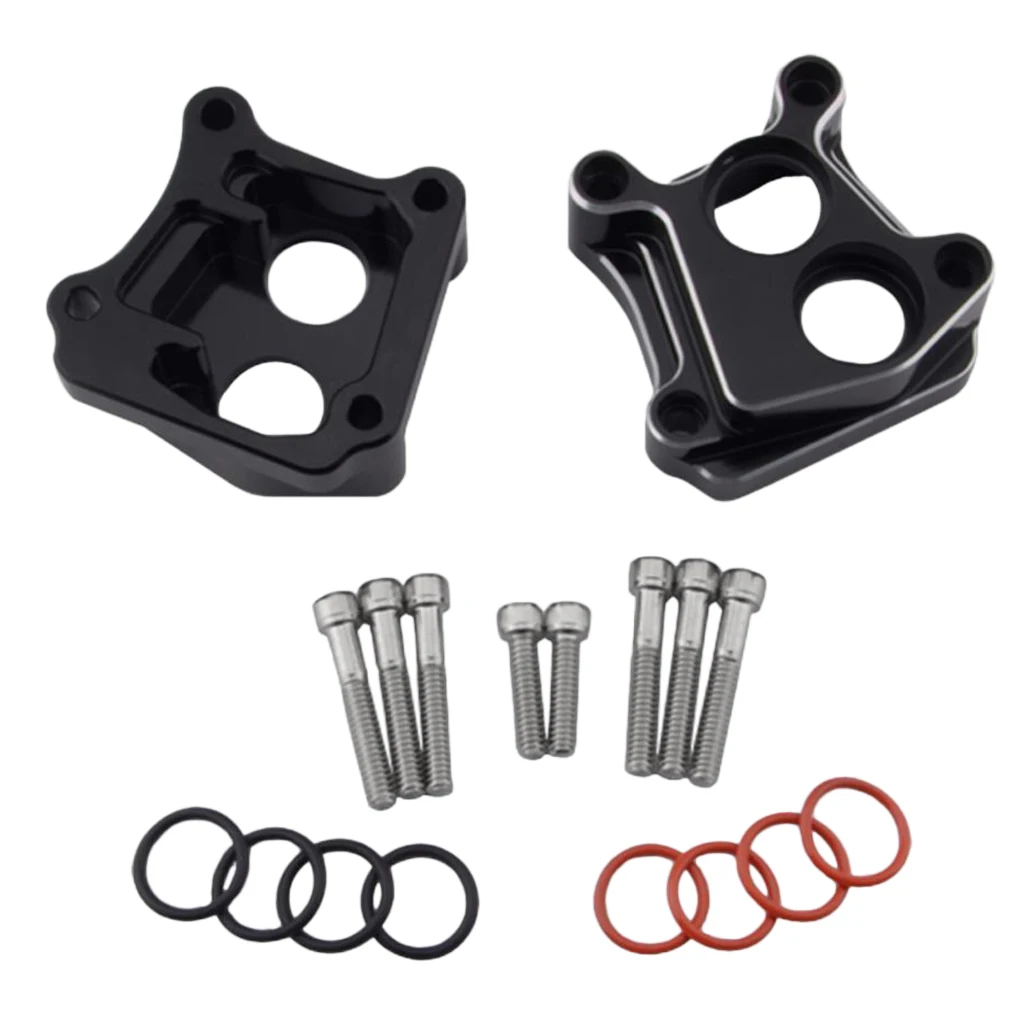 Complete Set - CNC Motorcycle Front Rear Lifter Tappet Block For Harley Twin Cam 99-17,with Screw and Rubber Rings