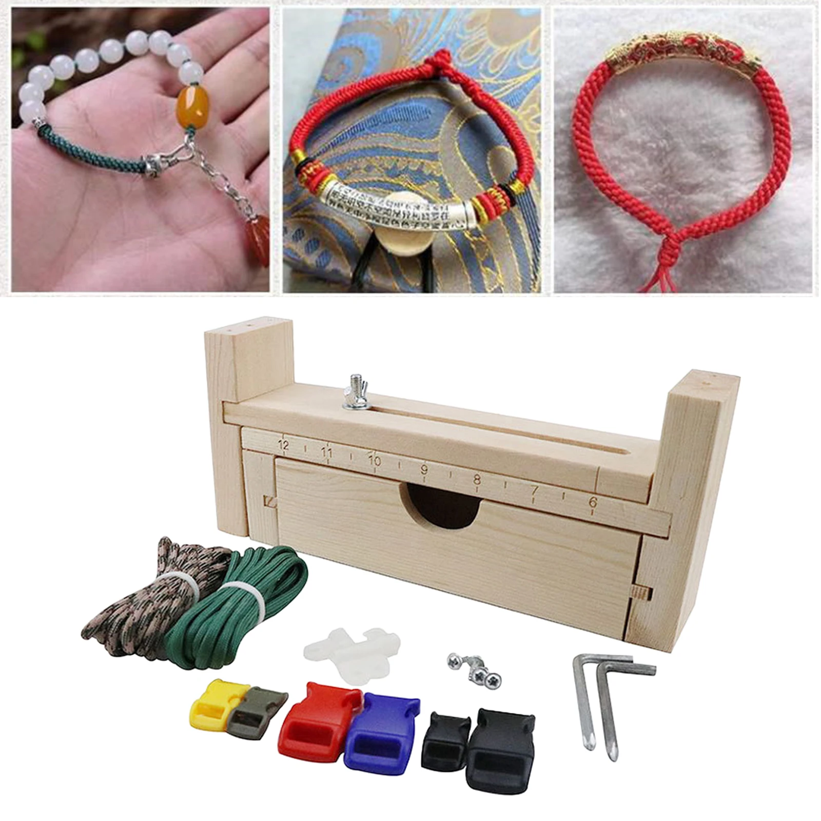 Natural Wooden Bracelet Crochet Wood Base for DIY Knitting Bag Bottom Craft Making necklace Tool | Дом и сад