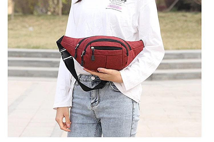 Men Waist Bag Fashion New Packs Purse Casual Large Phone Belt Hip Bag Heuptas Women's Travel Fanny Banana Bags