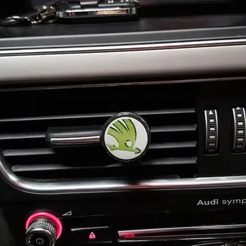 

Car Air Condition Vent Perfume Air Freshener For skoda octavia fabia rapid yeti Kodiaq superb Interior Decoration Car styling