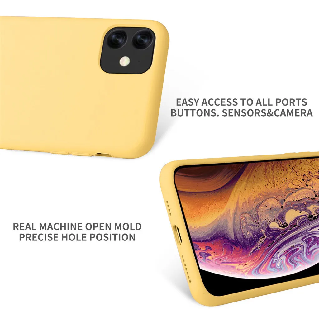 Силиконовый чехол для IPhone 11, чехол для IPhone 11 Pro 11 Pro Max, элегантный толстый противоударный, полная защита кожи Покрытие оболочки 19Sep