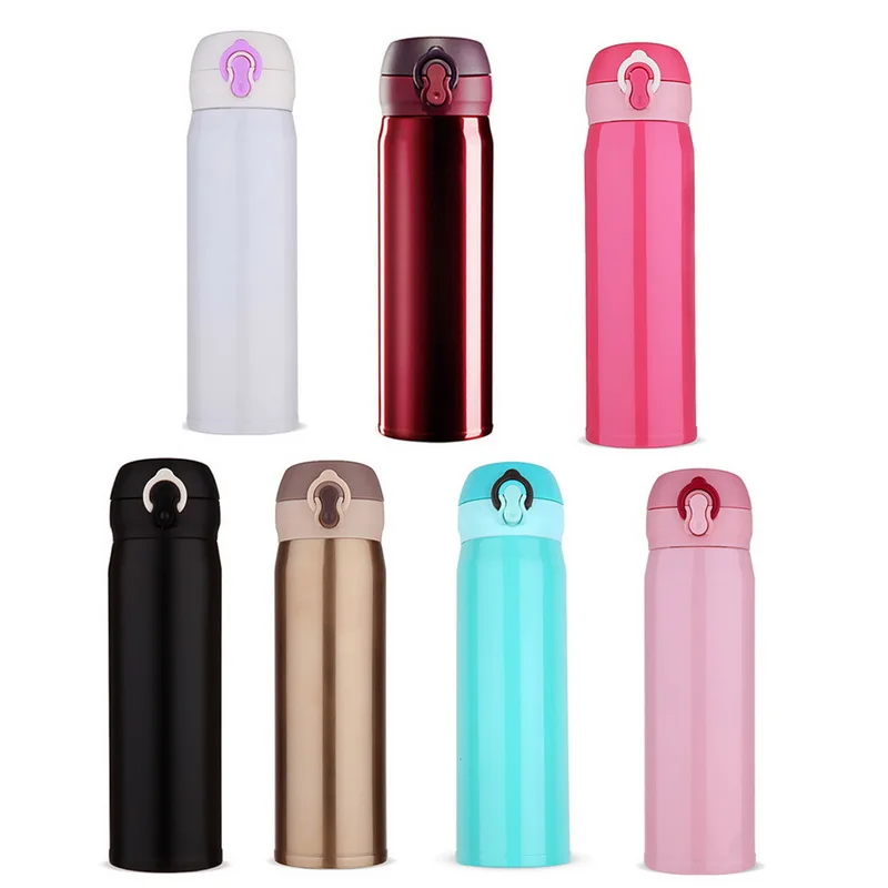 

500ml Double Wall Vacuum Flasks Stainless Steel Thermos Cup Coffee Tea Milk Travel Mug Thermo Bottle Gifts Thermocup