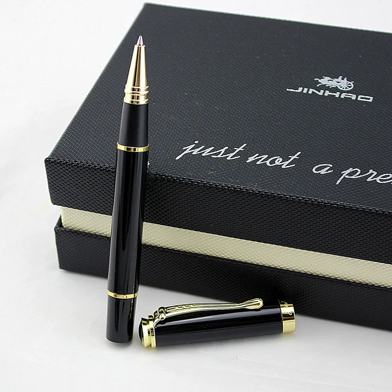 Высокое качество JINHAO 500, металлическая Фирменная шариковая ручка с зажимом, роскошная деловая подарочная ручка для письма, подарочная ручка, сумка для карандашей на выбор