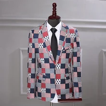 Hip Hop Blezer Masculino England Style One Button DJ Jacket Cotton Slim Fit Men Suits Business Wedding Plus Size Blazer Hombre Hip Hop Blezer Masculino England Style One Button DJ Jacket Cotton Slim Fit Men Suits Business Wedding Plus Size Blazer Hombre