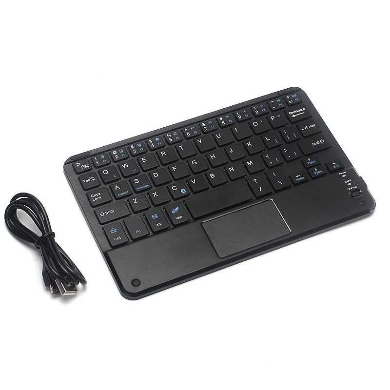 Беспроводная Bluetooth клавиатура легкие клавиатуры ж/тачпад Универсальный для всех 7-10 дюймов Android оконные планшеты Toetsenbord