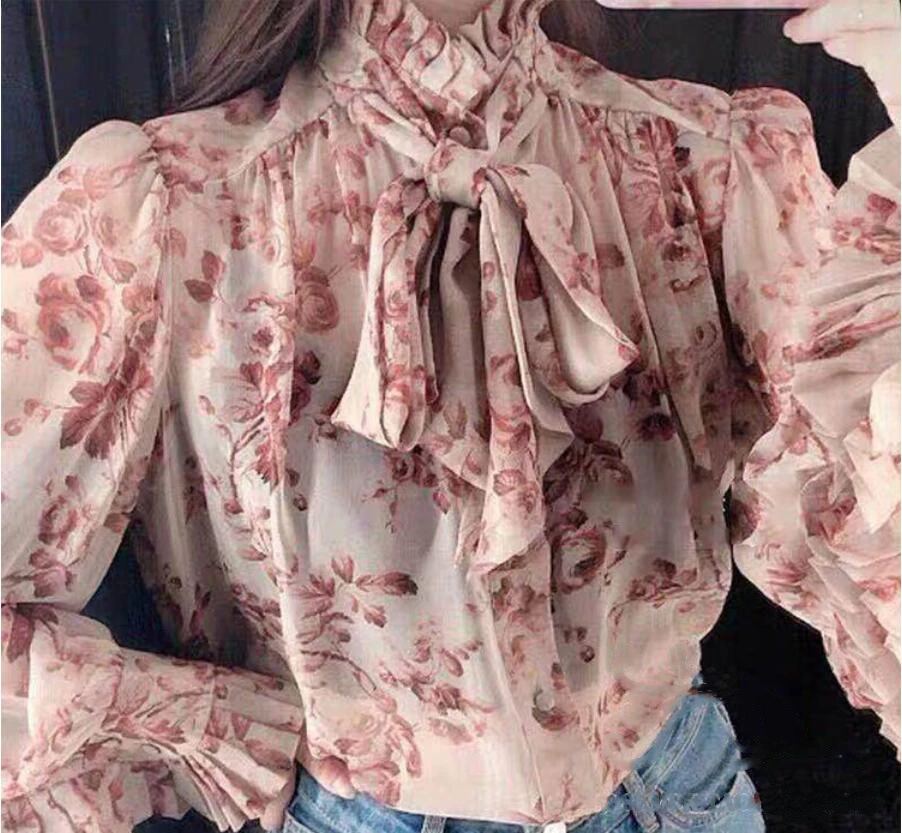 Blouses Shirt Bow Tie Blouse Pink Bow Tie Pink Shirt Bow Tie