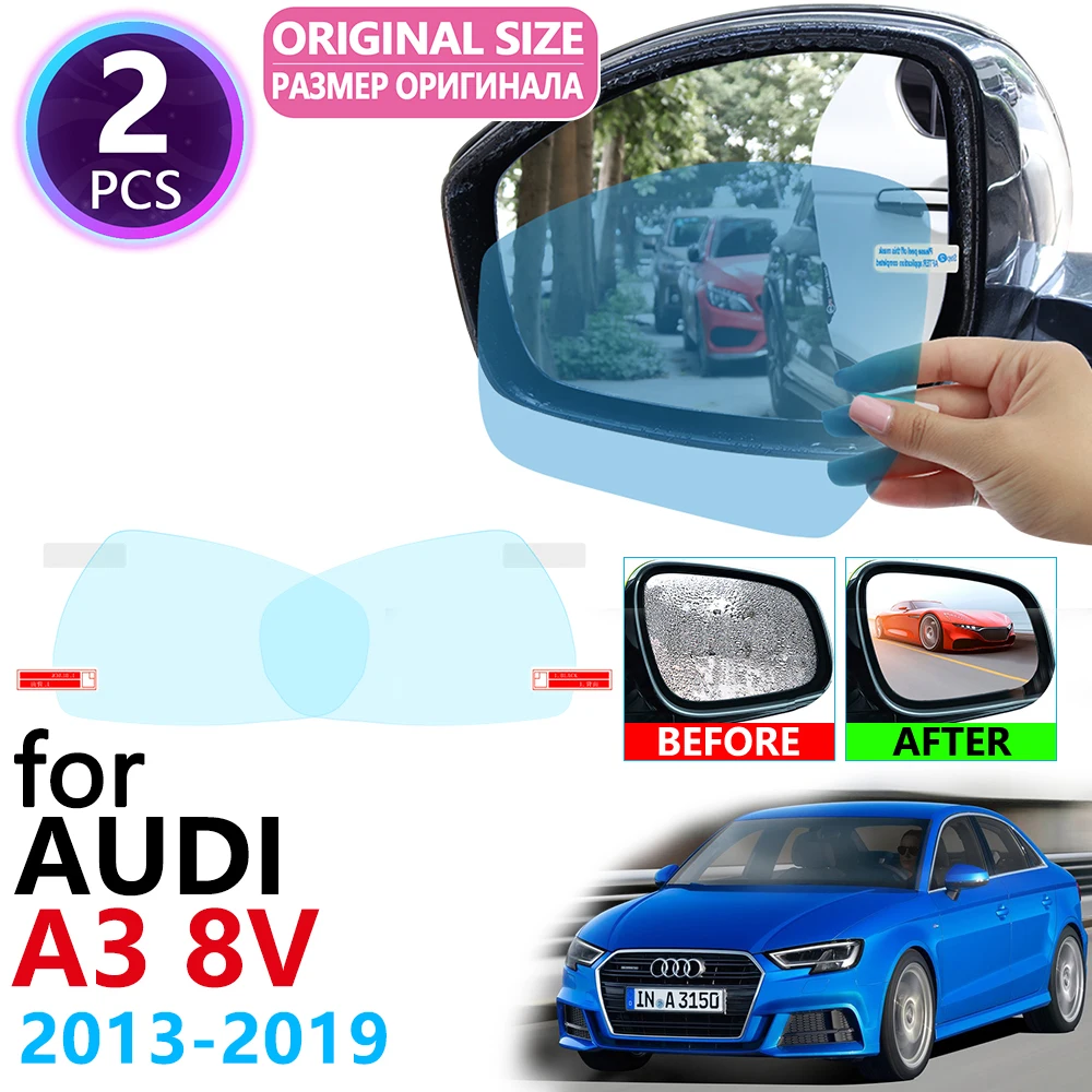 Для Audi A3 8V 2013 ~ 2019 полное покрытие для зеркала заднего вида противотуманные пленки