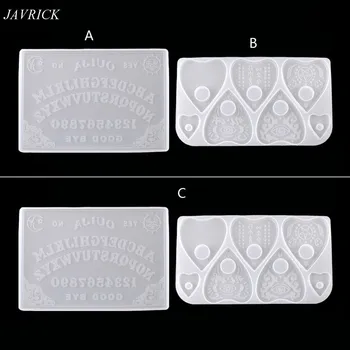 

2Pcs Ouija- Board Planchette Resin Molds Gothic Ouija- Board Game Silicone Molds