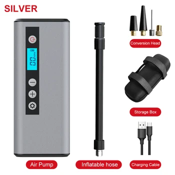 Car Electrical Air Pump Mini Portable Wireless Tire Inflatable Pump Inflator&Power Bank Air Compressor Bicycle Ball Motorcycle 7
